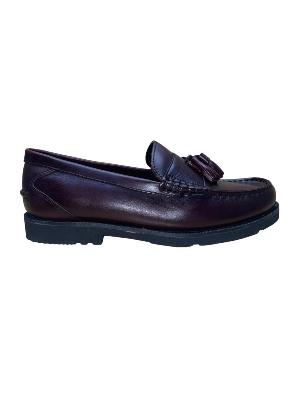 Rockport Men’s Burgundy Leather Tassel Stitched Loafers Size 9.5M
